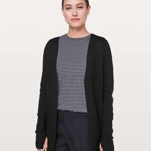 Lululemon City Street Open Cardigan in Black (Size S/M)